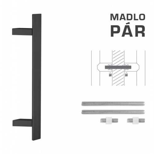 FT - MADLO kód K41Z 40x10 mm UN pár Čierna matná