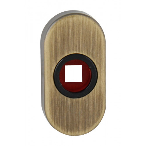 FT - Rozeta R - POD KĽUČKU - 60 x 30 mm Bronz matný