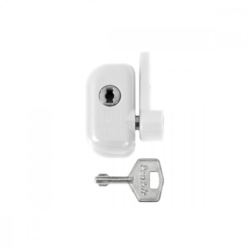 PD - Výsuvná západka s uzamykaním Biela matná