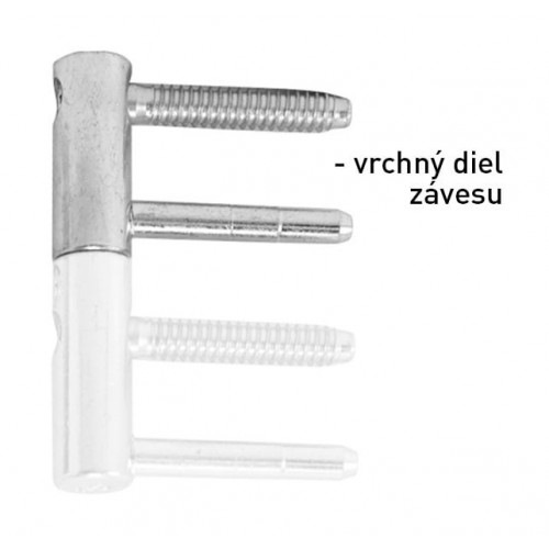 OV - Pánt nastaviteľný vrchný 495/20 Pozink biely