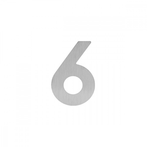 LR - DOMOVÁ ČÍSLICA "6"/"9" - 60 mm - nalepovacia Nerez matná