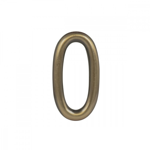 MPK - DOMOVÁ ČÍSLICA "0" - 75 mm - nalepovacia Bronz matný