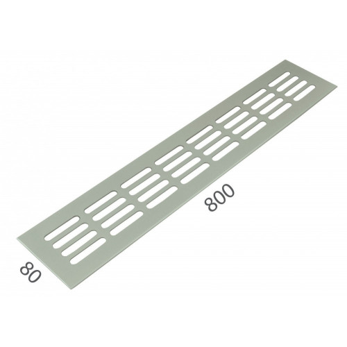 SRL - ALFA vetracia mriežka 80 x 800 mm Nerez matná
