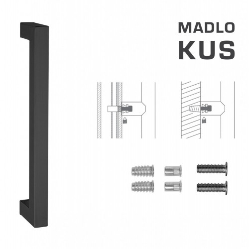 FT - MADLO kód K02K 25x25 mm SP ks Čierna matná