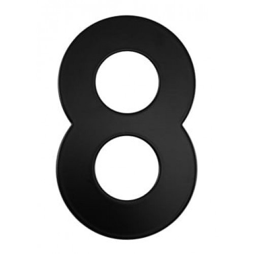 SS - DOMOVÁ ČÍSLICA "8" - 152 mm Čierna matná