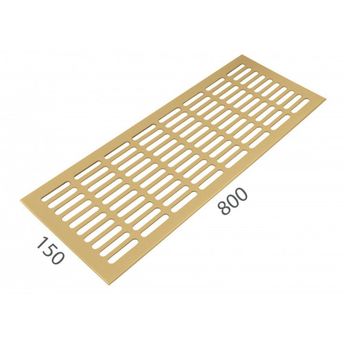SRL - ALFA vetracia mriežka 150 x 800 mm Zlatá matná