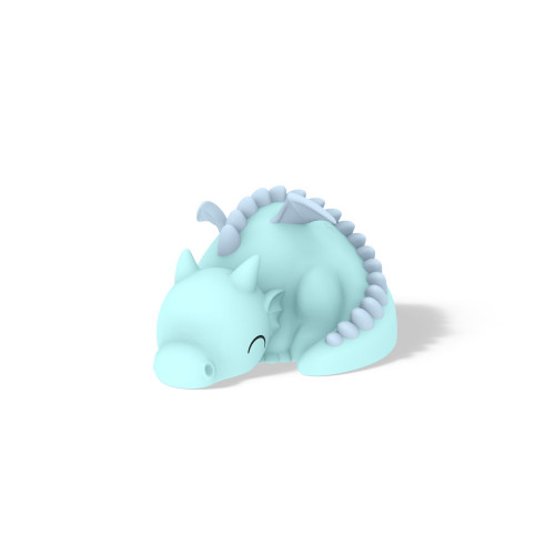 DHK - Silikónová nočná lampa - Modrý dráčik