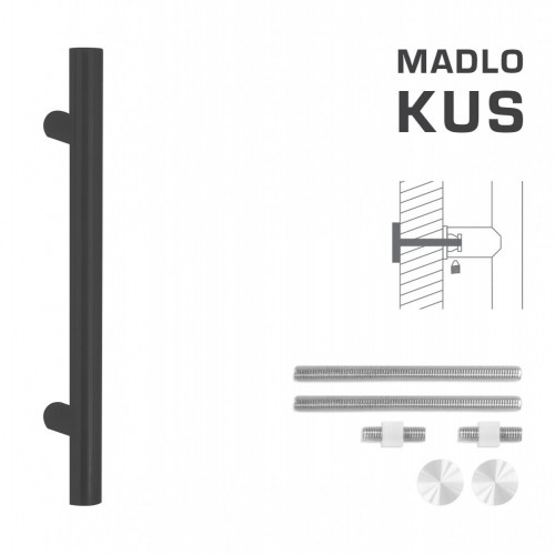 FT - MADLO kód K00 Ø 35 mm UN ks Čierna matná