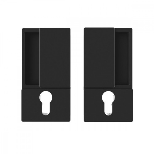 AGB - MUŠĽA WAVE na otváravé dvere PZ Čierna matná