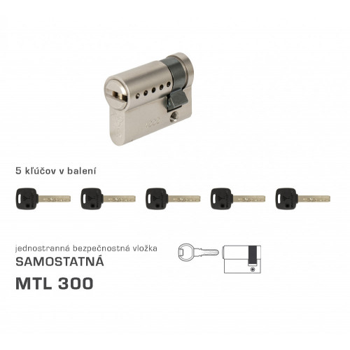 MTL - Mul-T-Lock MTL300 S jednostranná Nikel matný