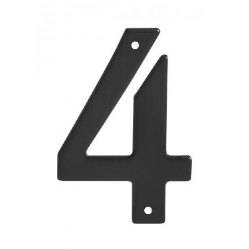 SO - BB - BB944 - DOMOVÁ ČÍSLICA "4" - 150 mm Čierna matná