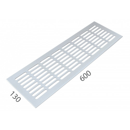 SRL - ALFA vetracia mriežka 130 x 600 mm Biela lesklá