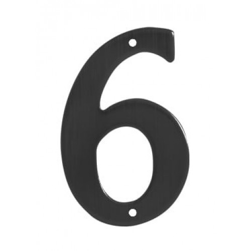 SO - BB - BB946 - DOMOVÁ ČÍSLICA "6" - 150 mm Čierna matná