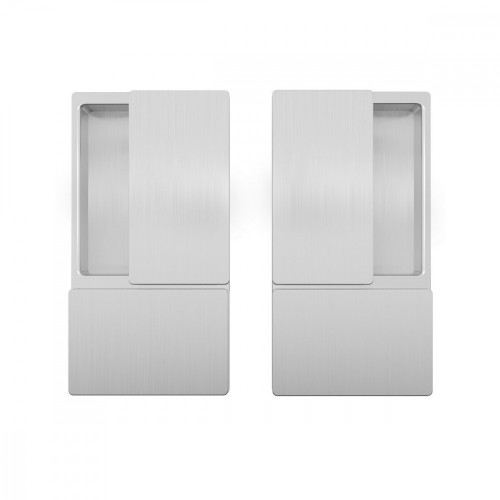 AGB - MUŠĽA WAVE na posuvné dvere bez otvoru Strieborná matná