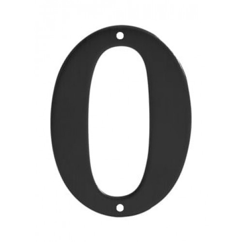 SO - BB - BB940 - DOMOVÁ ČÍSLICA "0" - 150 mm Čierna matná
