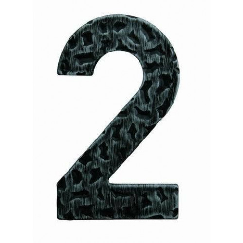 LR - DOMOVÁ ČÍSLICA  "2" - 120 mm Čierna kovaná