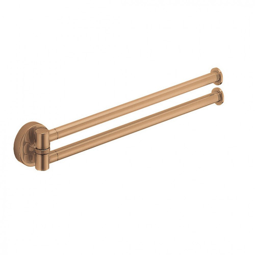 CB - PLUS W4913 - Držiak na uteráky dvojitý 34,5 cm Meď matná PVD