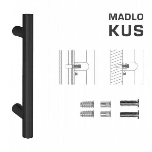 FT - MADLO kód K00 Ø 25 mm SP ks Čierna matná
