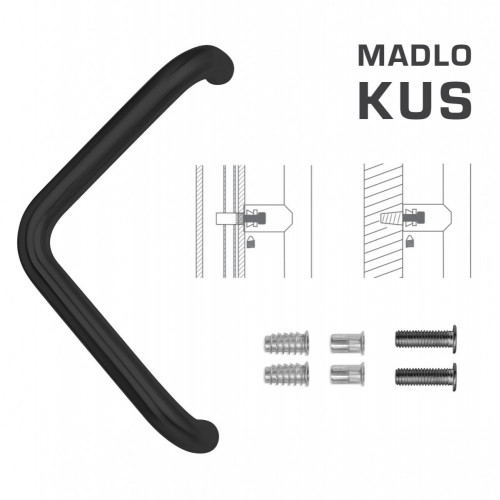 FT - MADLO kód K14T Ø 32 mm SP ks Čierna matná
