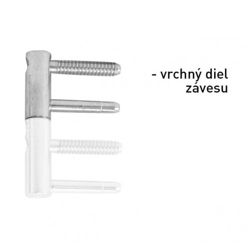 OV - Pánt nastaviteľný vrchný 495/14 Pozink biely