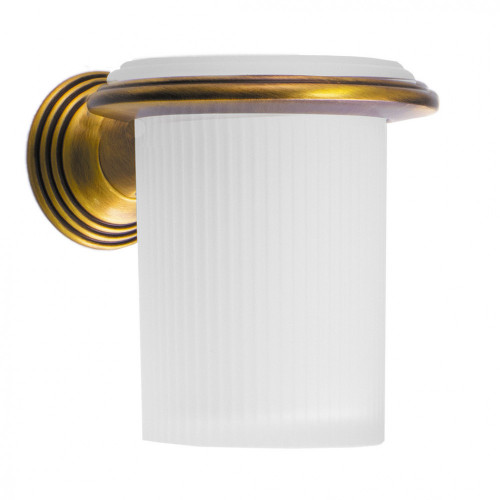 CB - HERMITAGE B3302 - Pohár na zubné kefky s držiakom Zlatá antik