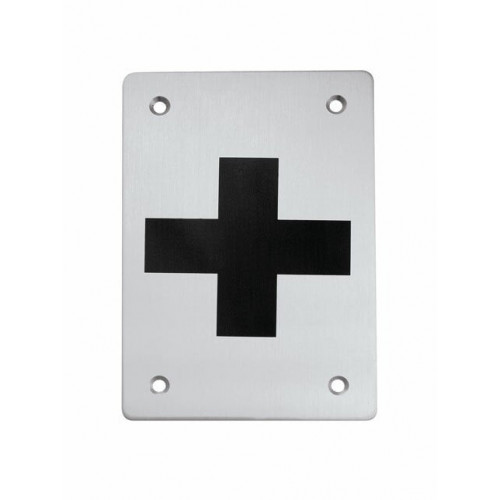 TI - Piktogram "Prvá pomoc" - hranatý Nerez matná